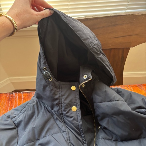 J. Crew Mercantile Long Puffer Coat in Black Women’s SZ Small with Belt - Picture 5 of 8